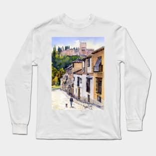 Calle Victoria, Granada Long Sleeve T-Shirt